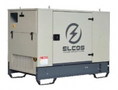 Дизельный генератор в кожухе Elcos GE.BD.017/015.PRO+011, мощность 12 кВт, с двигателем Baudouin