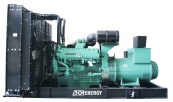 Дизельный генератор 1200 кВт - ADG-Energy AD-1650C открытый, с двигателем Cummins