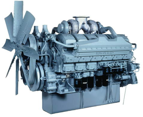 дизельный двигатель Mitsubishi S12H-PTA